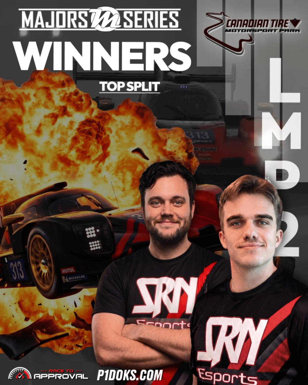 Avery Miller and Kyle Basset Mosport Victory Celebration