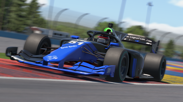 Julian Swanson #51 Grid Geeks and SRN Esports Dallara SF23