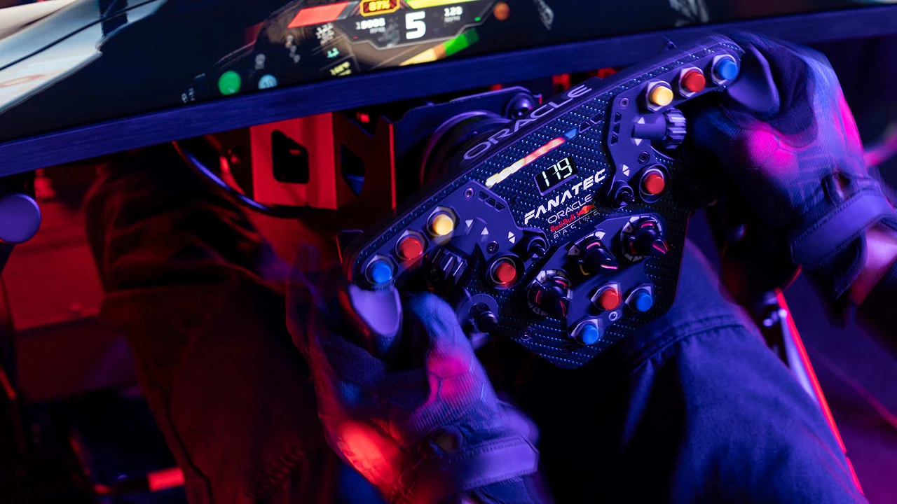 Fanatec Reveals Red Bull Formula Cockpit and Wheel